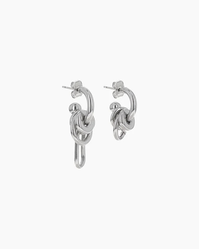 Justine Clenquet - Troy Small Earrings - Palladium