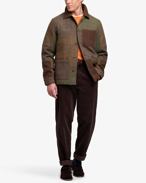 Sebago - Dorr Patchwork Jacket - Brown Multi