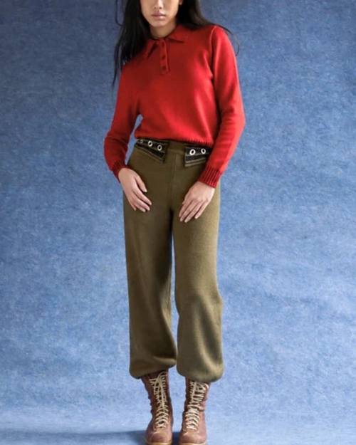Carlota Cahis - Polo Mustang - Rouge