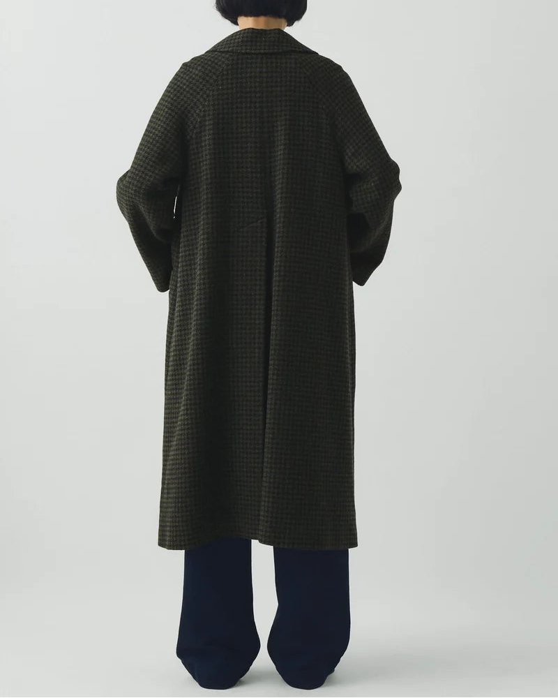 Toast - Manteau Franckie Carreaux - Olive & Noir