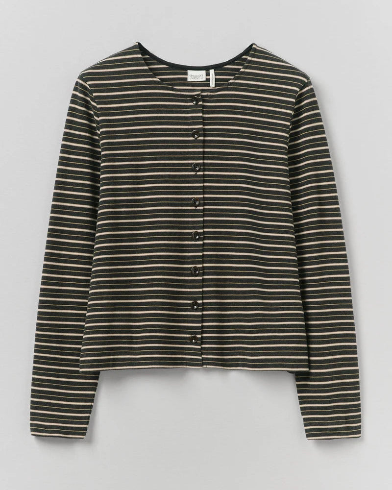 Toast - Gilet Rayé - Anthracite