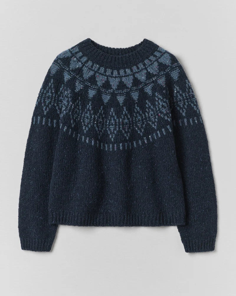 Toast - Pull Harvest Laine Donegal - Bleu Marine
