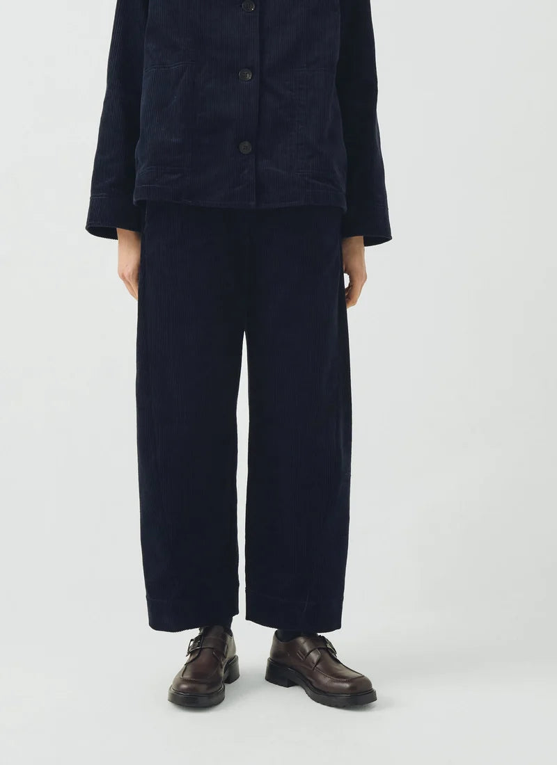 Toast - Twisted Seam Cord Trousers - Dark Navy