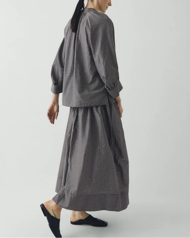 Toast - Catrin Check Shirt - Ecru & Black