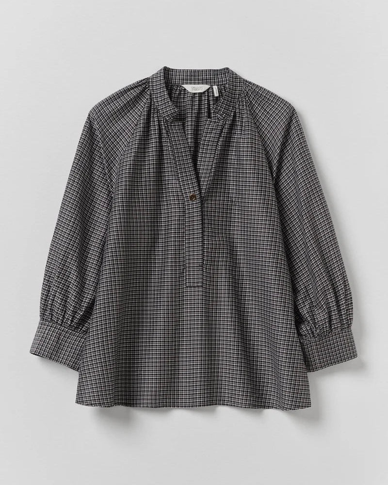Toast - Catrin Check Shirt - Ecru & Black