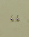 Tityaravy - Boucles d'oreilles Bo Sai - Grenat Bleue