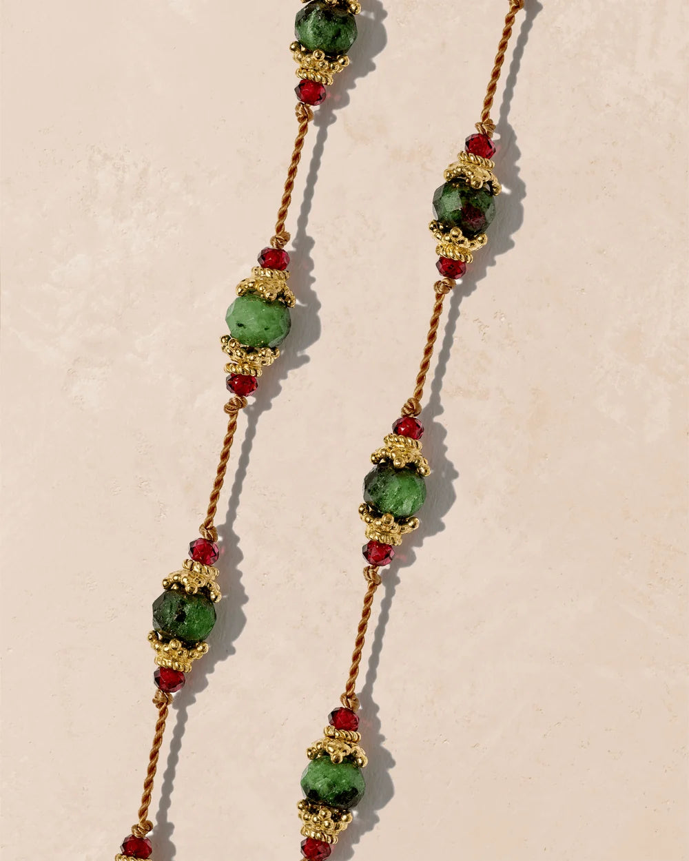 Tityaravy - Sriphala Necklace - Zoisite Garnet