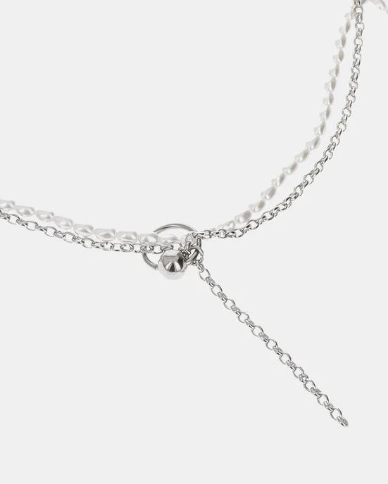 Justine Clenquet - Alba Necklace - Palladium