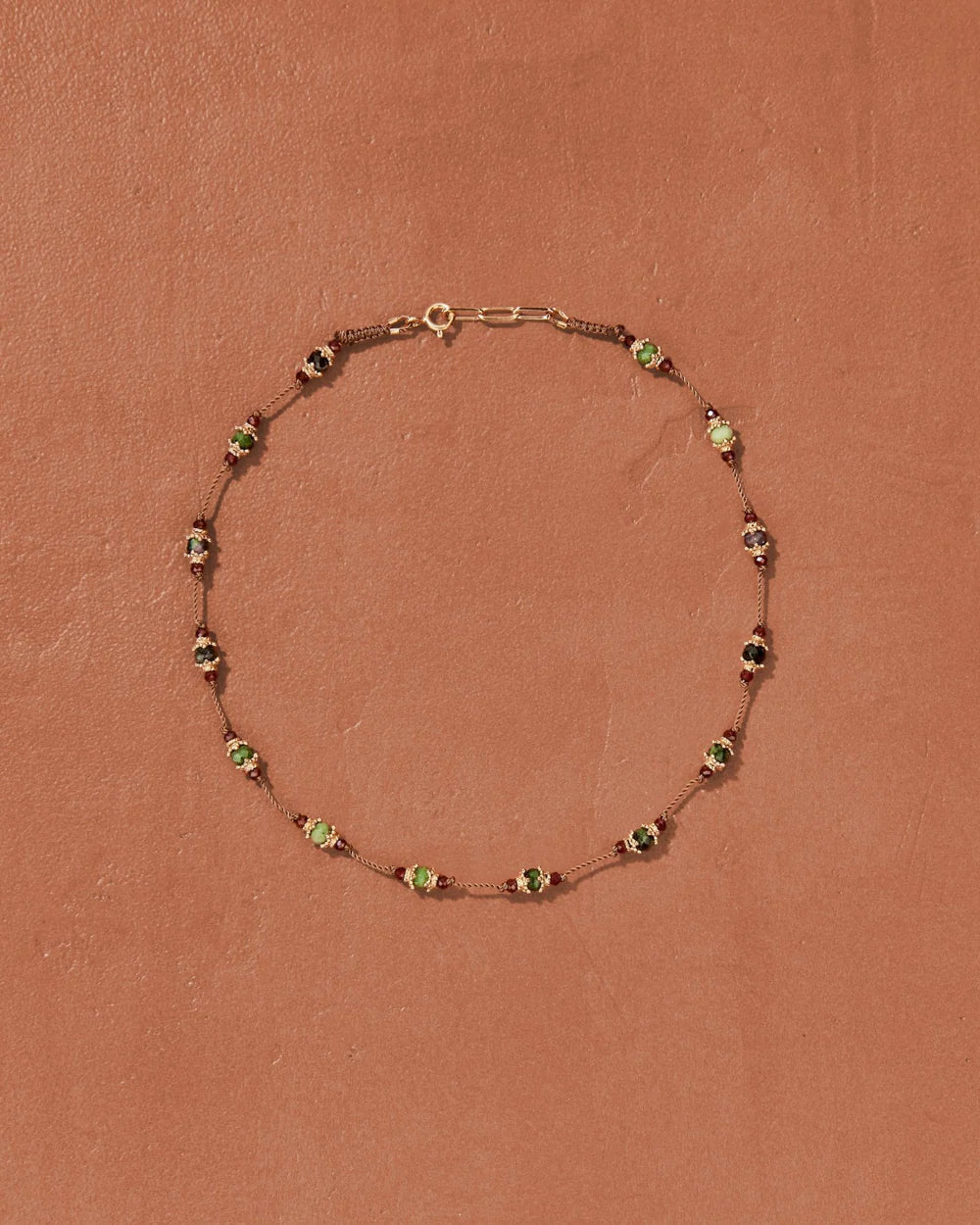 Tityaravy - Sriphala Necklace - Zoisite Garnet