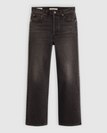 Jean Levi's Ribcage Straight Ankle gris délavé taille haute en denim de coton par Merci Paris