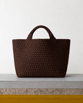 Naghedi - St Barths Medium Tote - Chocolat – Vue sur banc