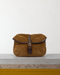 Bleu De Chauffe - Sac Musette Du Pecheur Xs - Marron Noisette – Vue sur banc