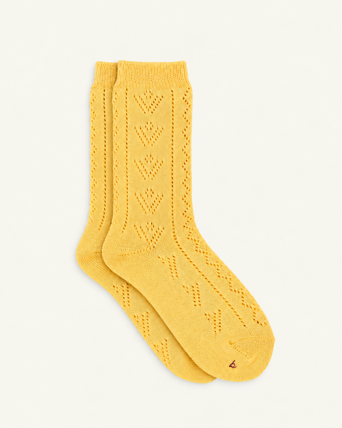 Babaco - Chaussettes Ajourées - Jaune