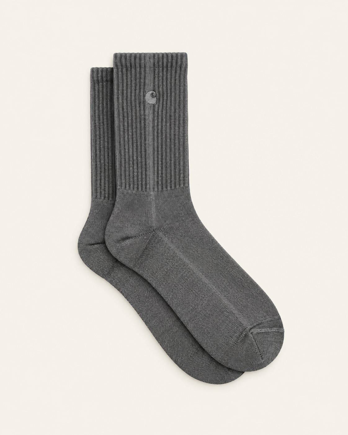 Carhartt Wip - Chaussettes Lambert - Tabac — paire en packshot sur fond écru