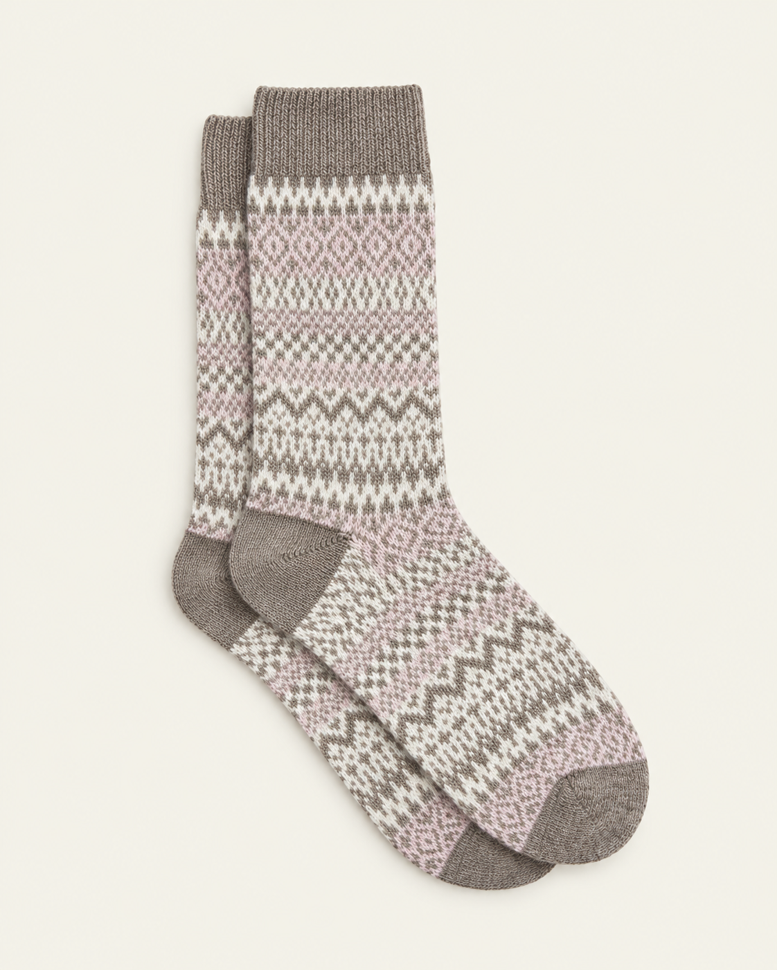 Ant45 - Chaussettes Kotte Courtes - Taupe — paire en packshot sur fond écru