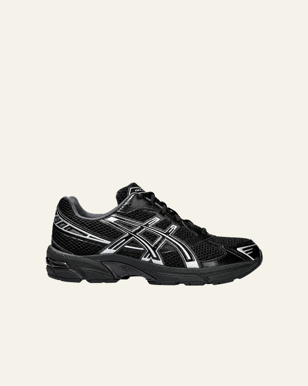 Asics - Baskets Gel 1130 - Black / Pure Silver - vue de profil