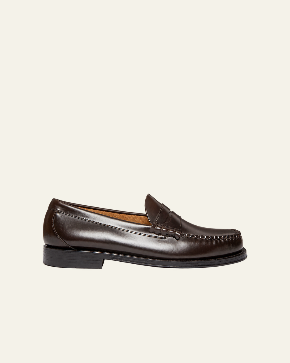 Gh Bass - Mocassins Weejuns Penny - Chocolat - vue de profil