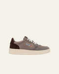 Autry - Baskets Medalist Low Man - Gris & Taupe - vue de profil