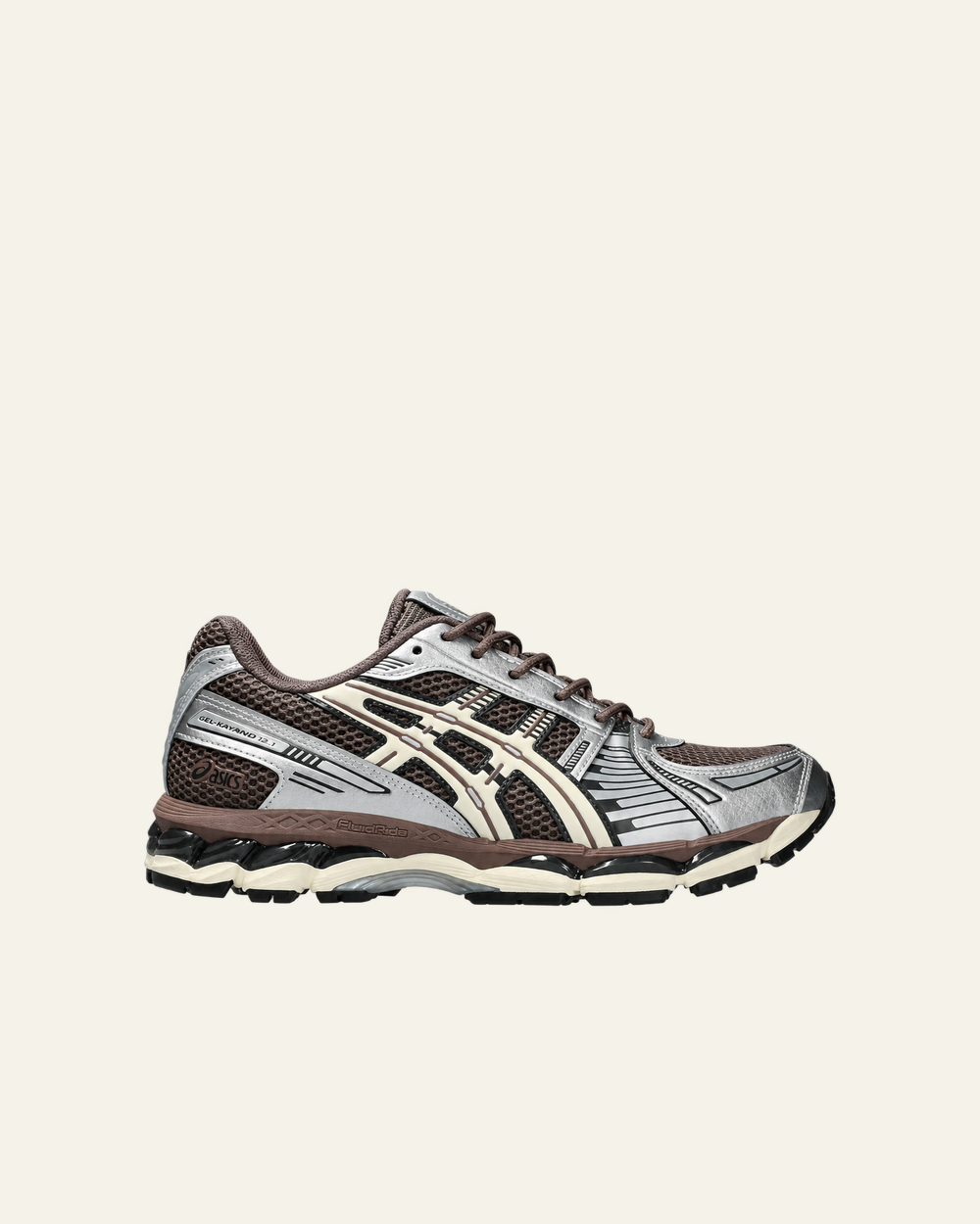 Asics - Baskets Gel Kayano 12.1 - Cacao Powder & Crème - vue de profil