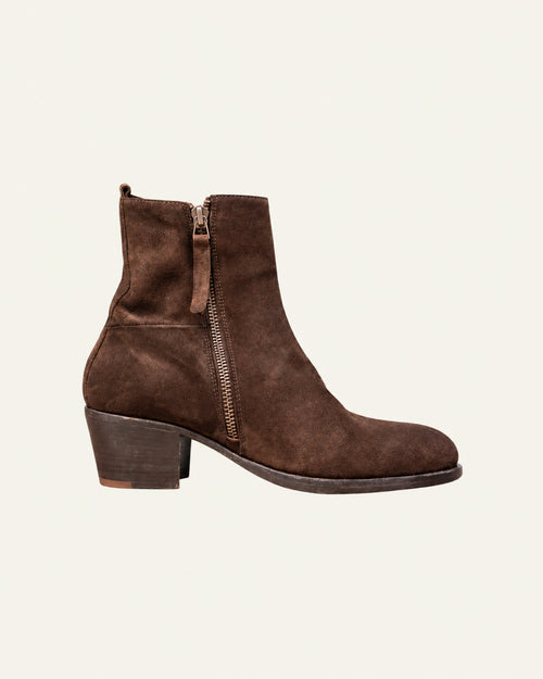 Elia Maurizi - Bottines Suede - Marron Foncé