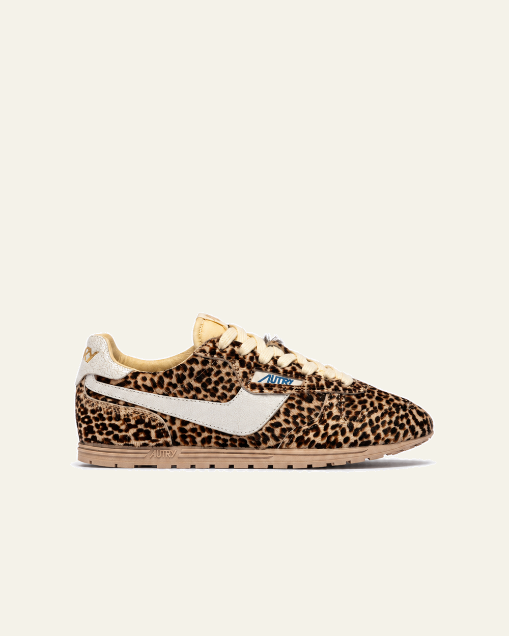 Autry - Baskets Windspin Low Woman - Pony Crlea Leo Blanc - vue de profil