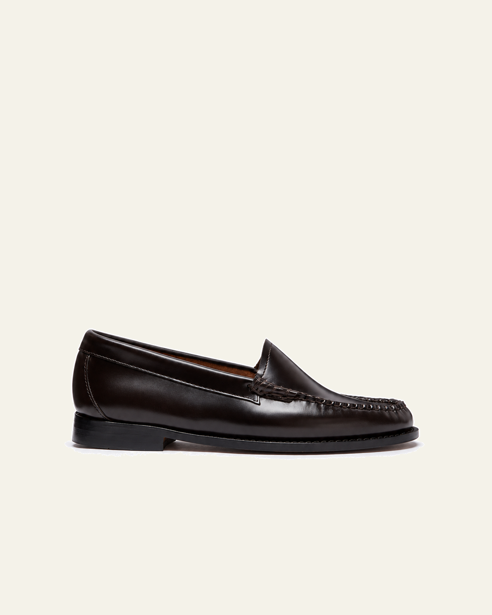 Gh Bass - Mocassins Weejun Venetian - Chocolat - vue de profil