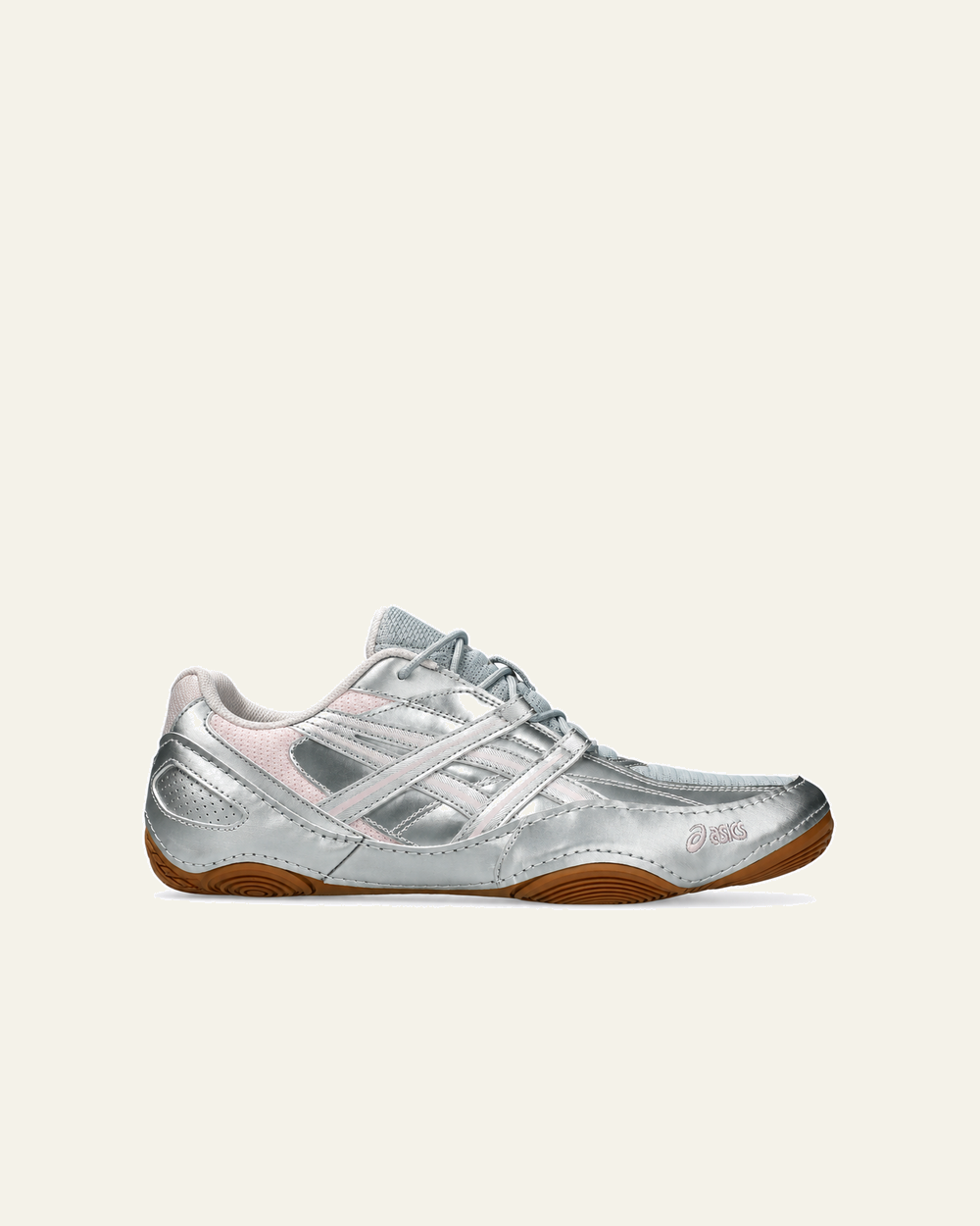 Asics - Baskets Hypersync - Gris Piedmont & Rose - vue de profil