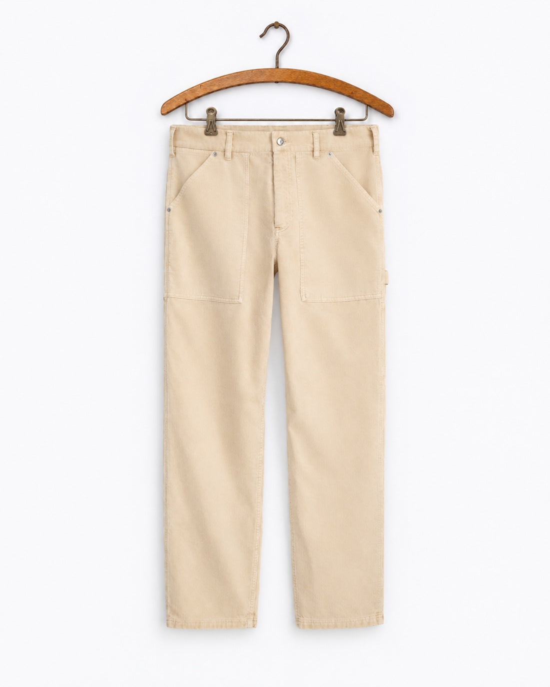 Alex Mill - Pantalon Painter en velours côtelé de coton - Oatmeal - sur cintre