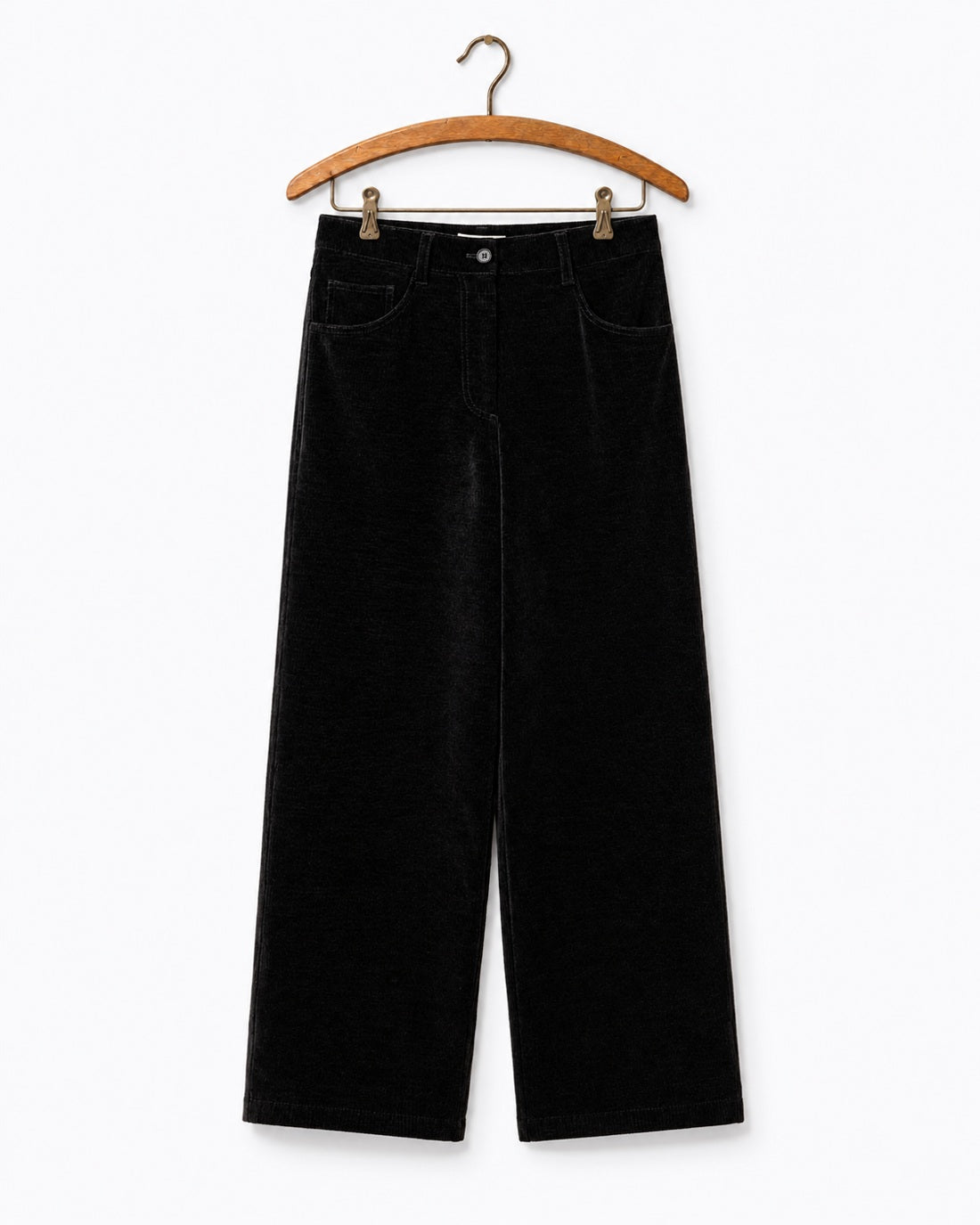 Low Classic - Pantalon En Velours - Noir - sur cintre