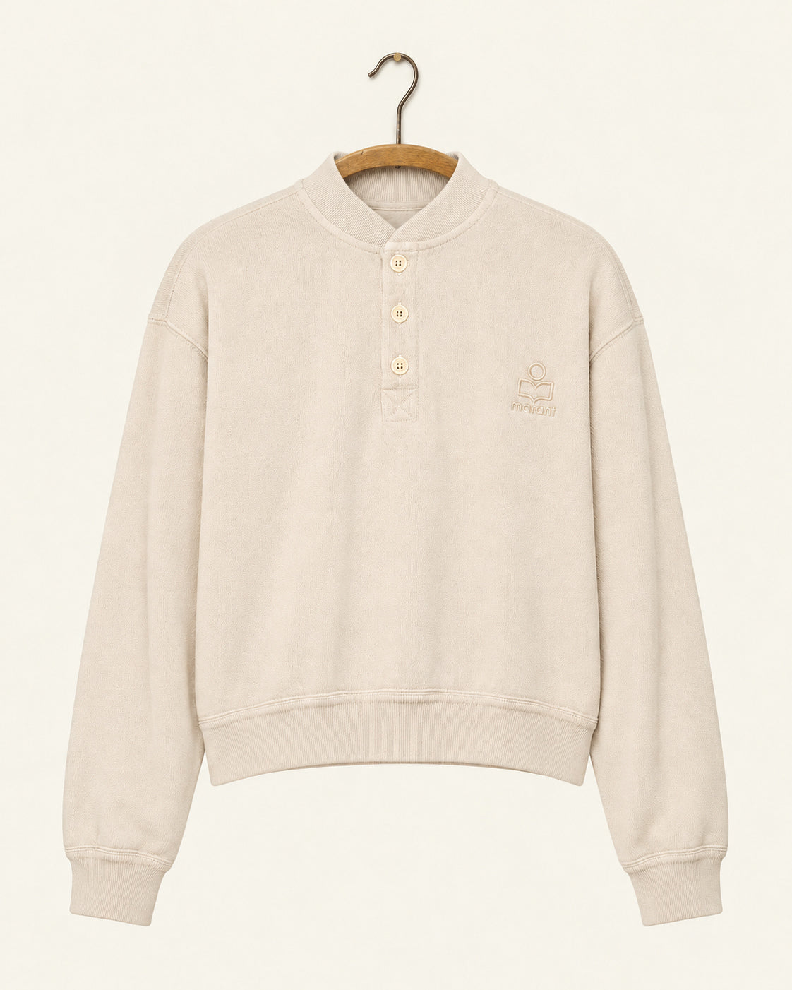 Isabel Marant - Sweat Simony - Sand, vue de face sur cintre