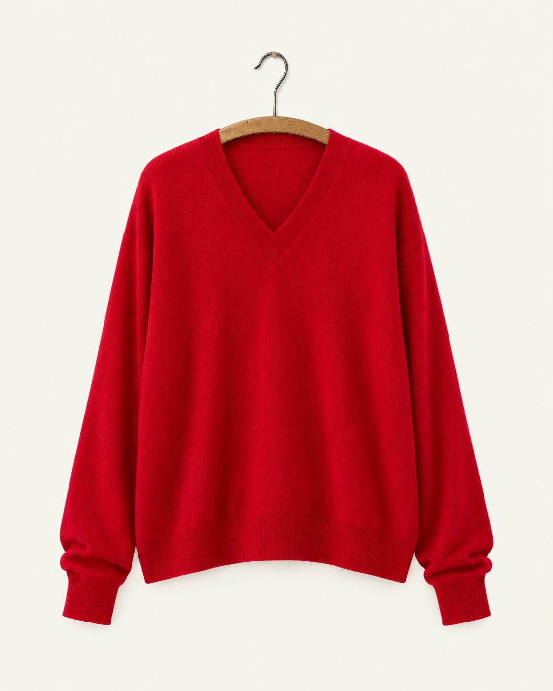 Bellerose - Pull Sonev - Rouge, vue de face sur cintre
