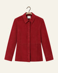 Frame - Chemise Suede - Garnet, vue de face sur cintre