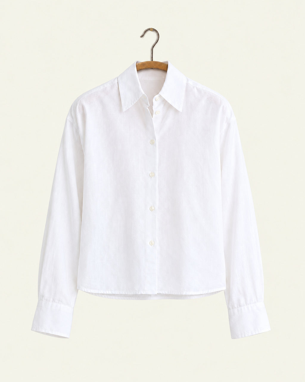 Bellerose - Chemise Java - Blanc, vue de face sur cintre