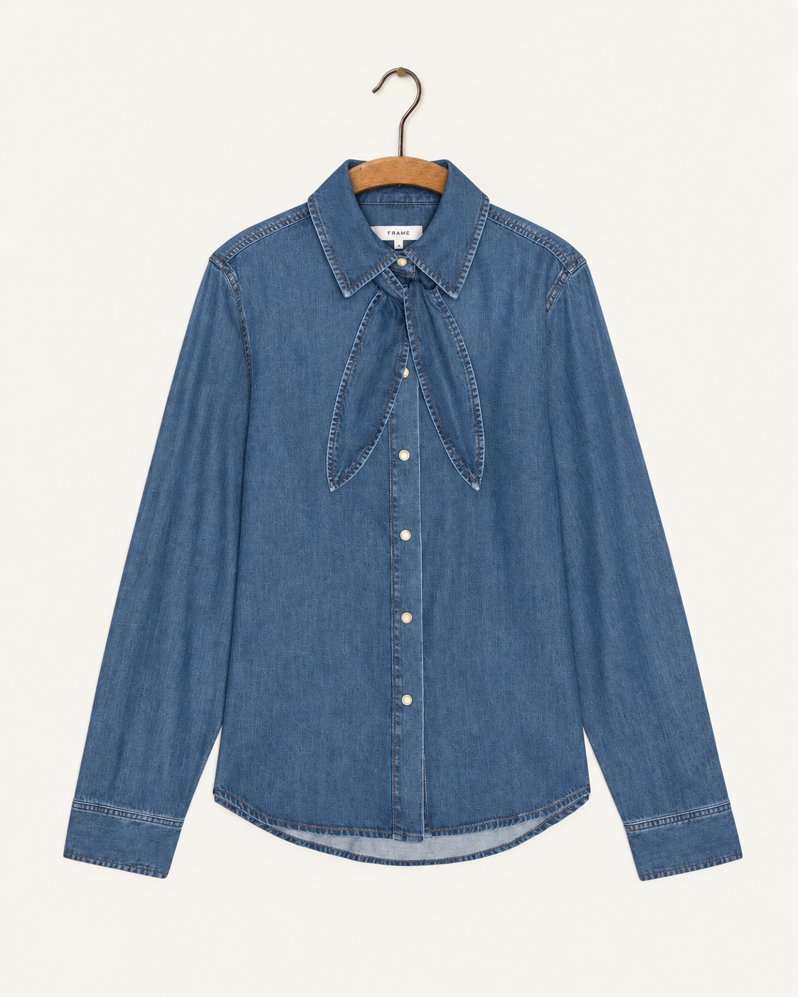 Frame - Chemise Clementine - Hideaway, vue de face sur cintre