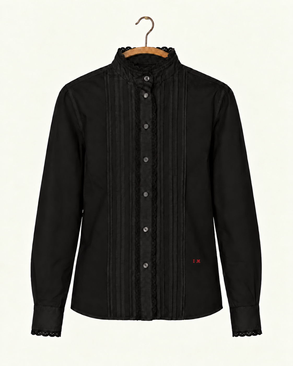 Isabel Marant - Chemise Nazila - Noir, vue de face sur cintre