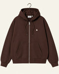 Carhartt Wip - Sweat Casey - Palisander & Silver, vue de face sur cintre