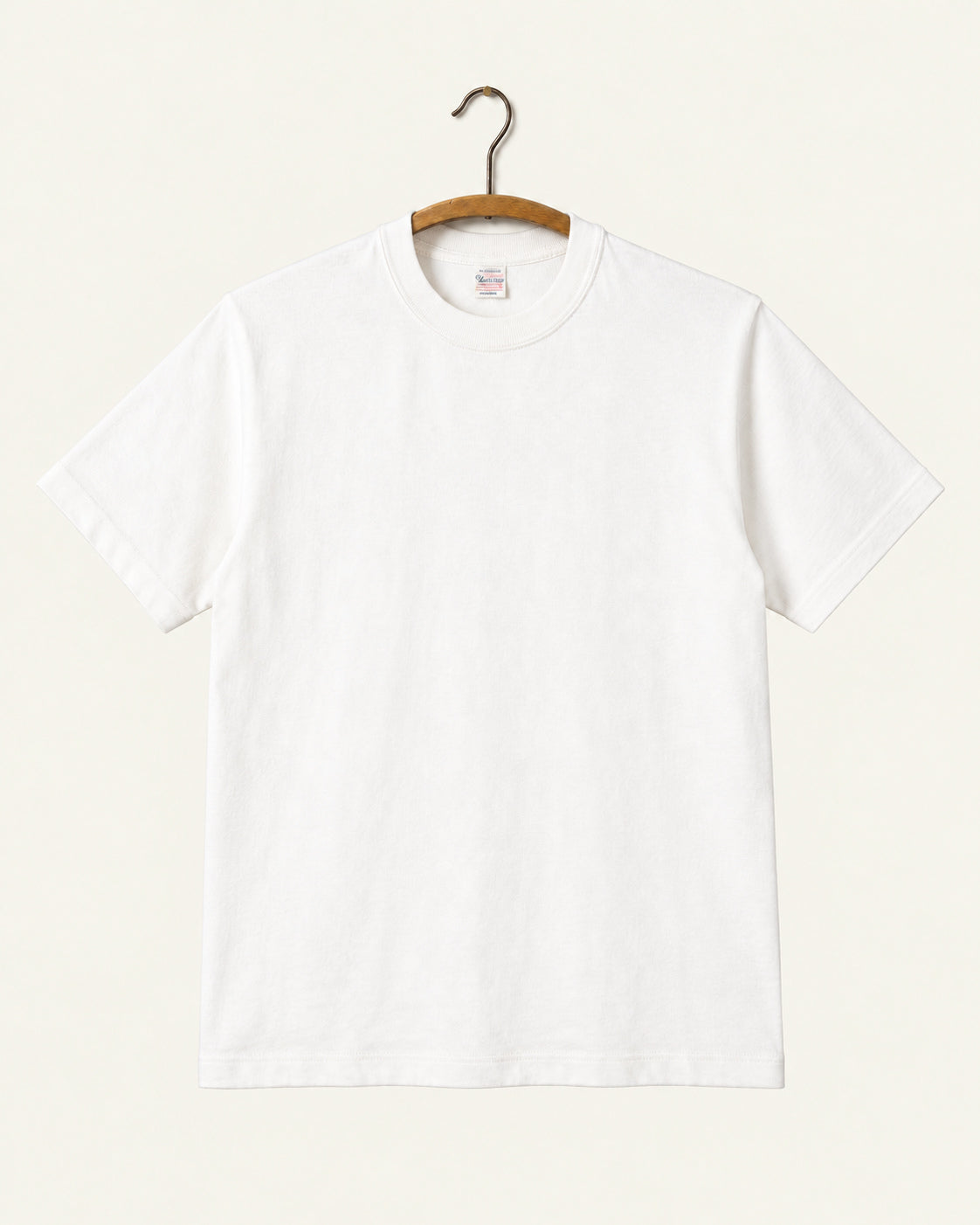 Warehouse & Co - T-Shirt 4601 Plain - Blanc Off, vue de face sur cintre