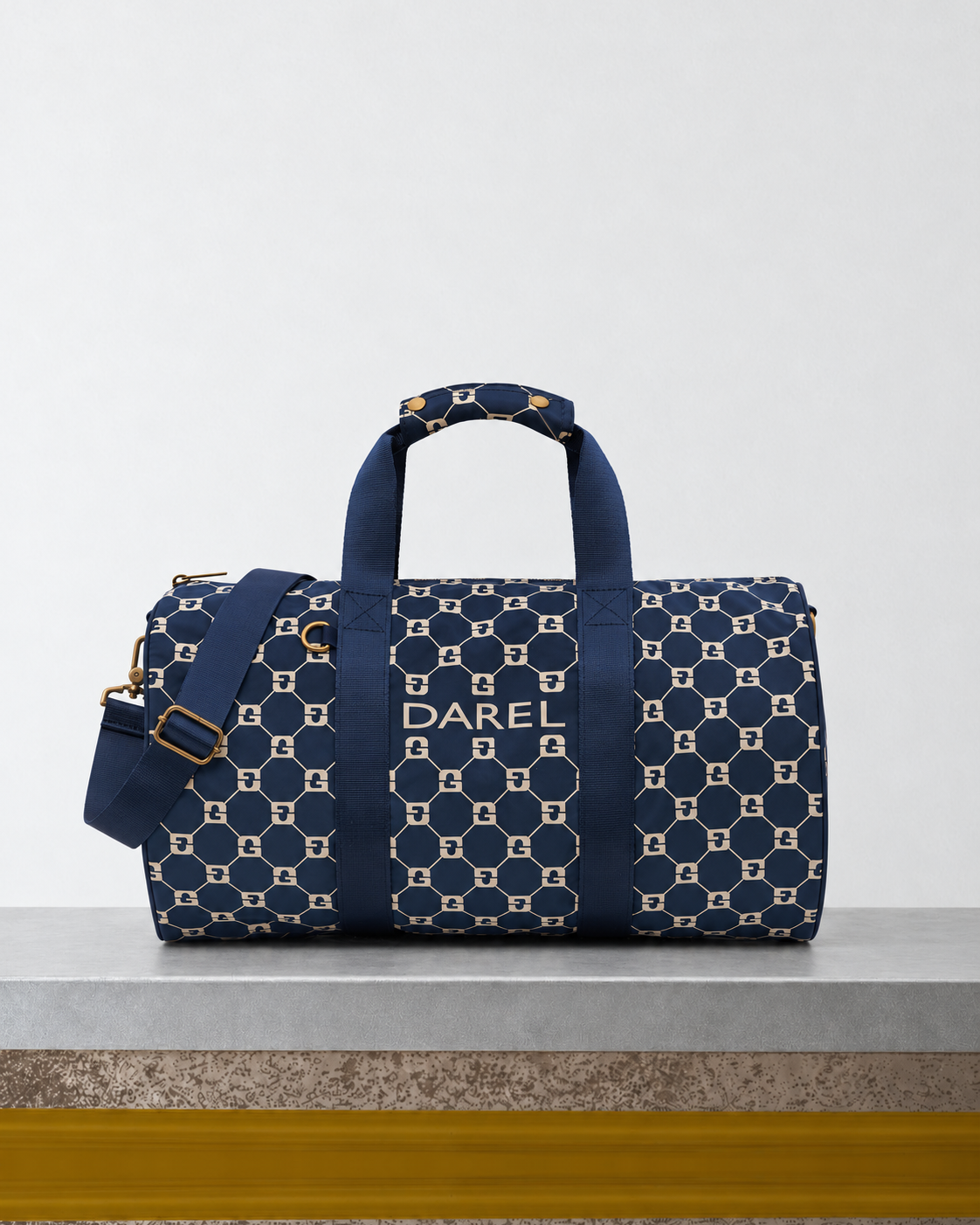 Merci x Gerard Darel - Sac Bowling - Marine sur le banc