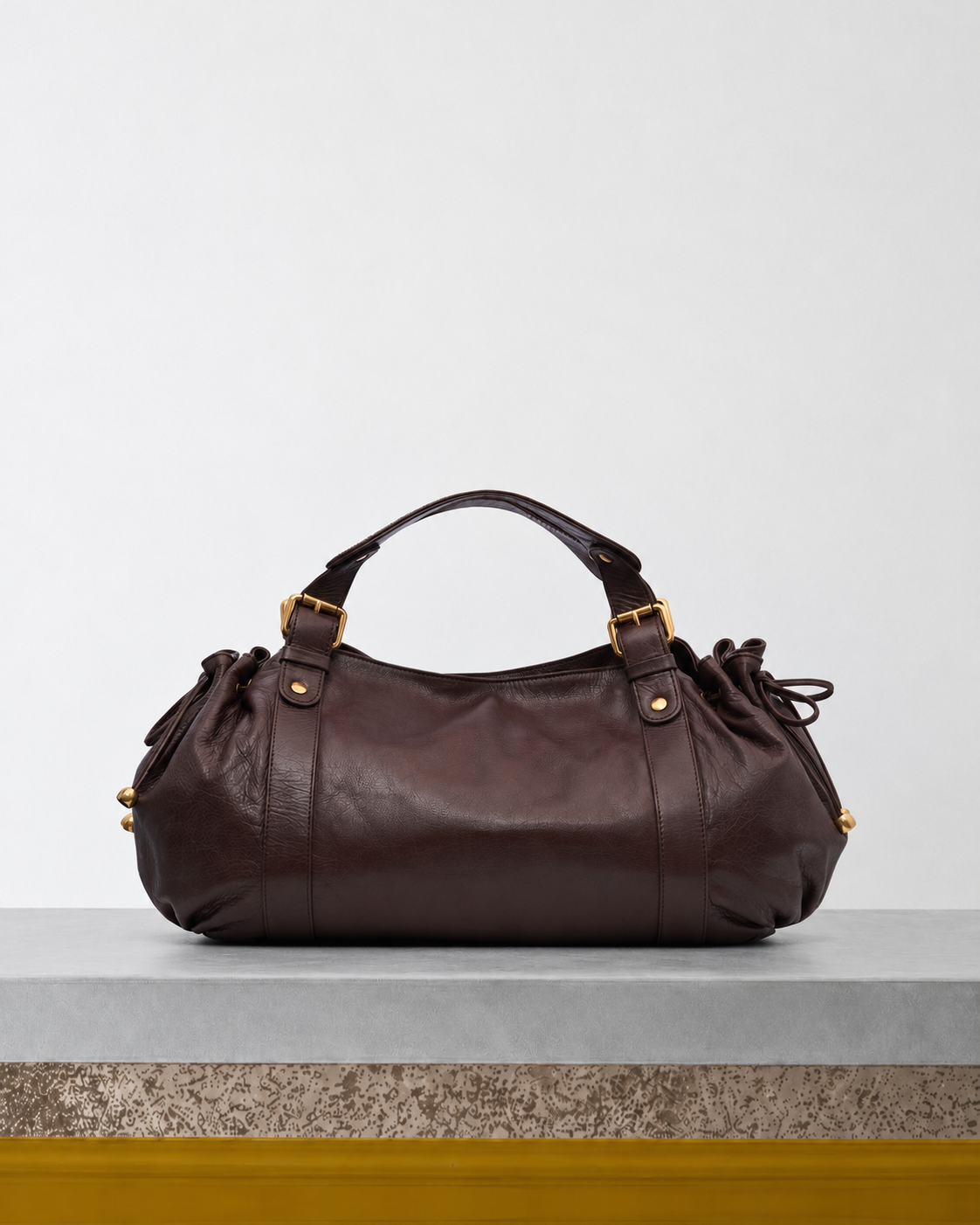 Merci x Gerard Darel - Sac Icones 24H - Violet sur le banc