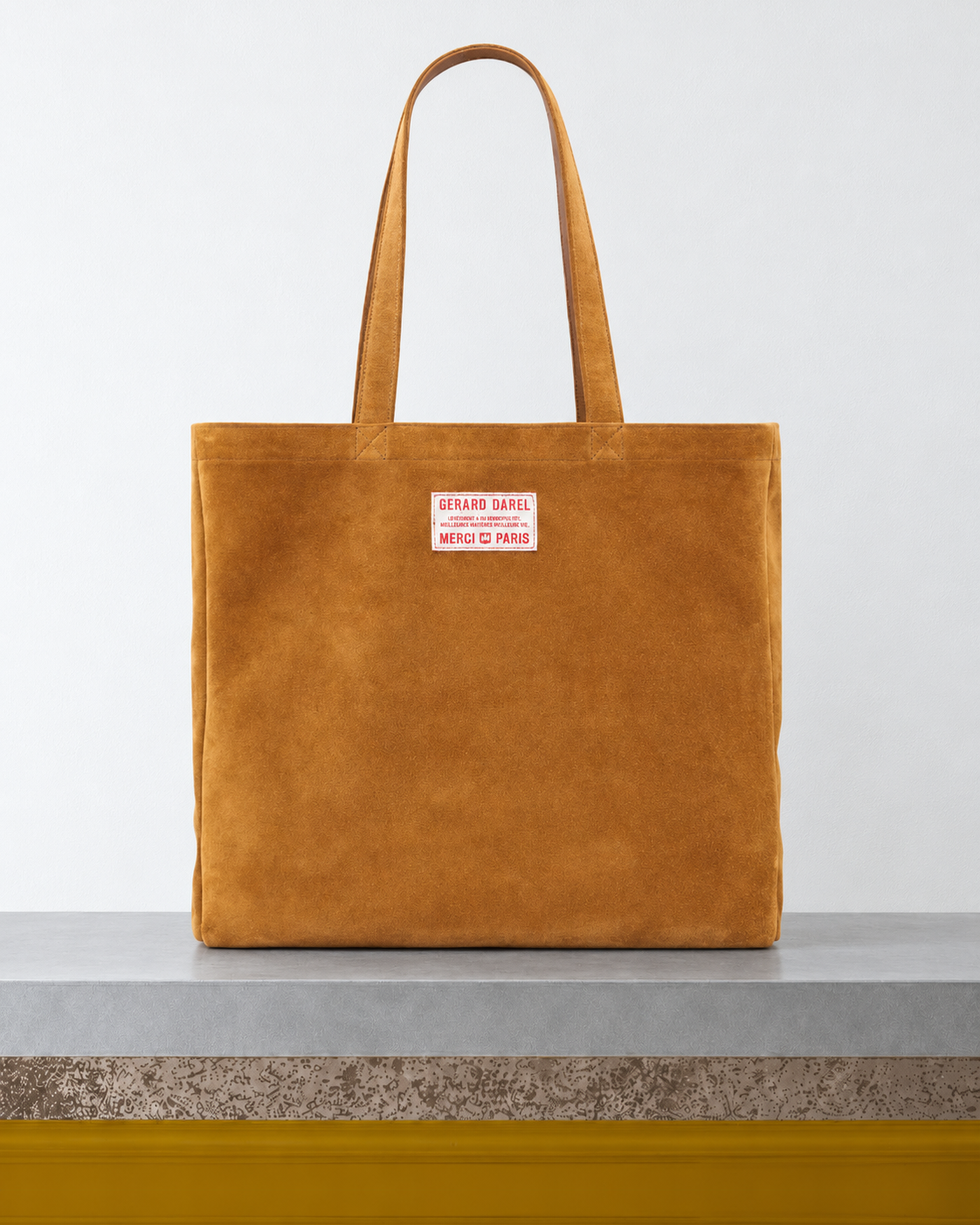 Merci x Gerard Darel - Totebag Merci Daim - Blé sur le banc