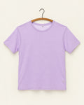 Baserange - T Shirt Ample - Violet - vue sur cintre