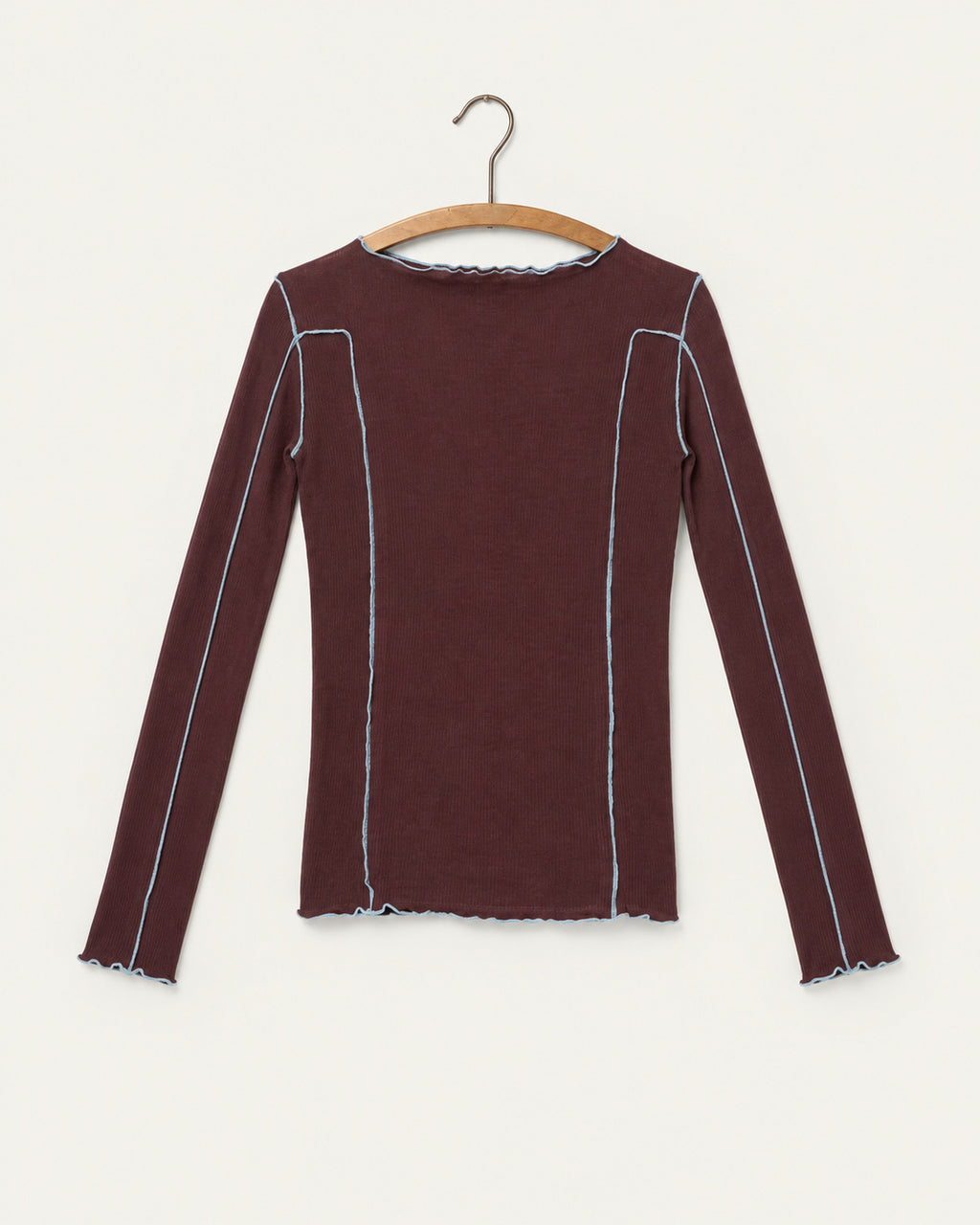 Baserange - T Shirt Omato - Rouge Nara - vue sur cintre