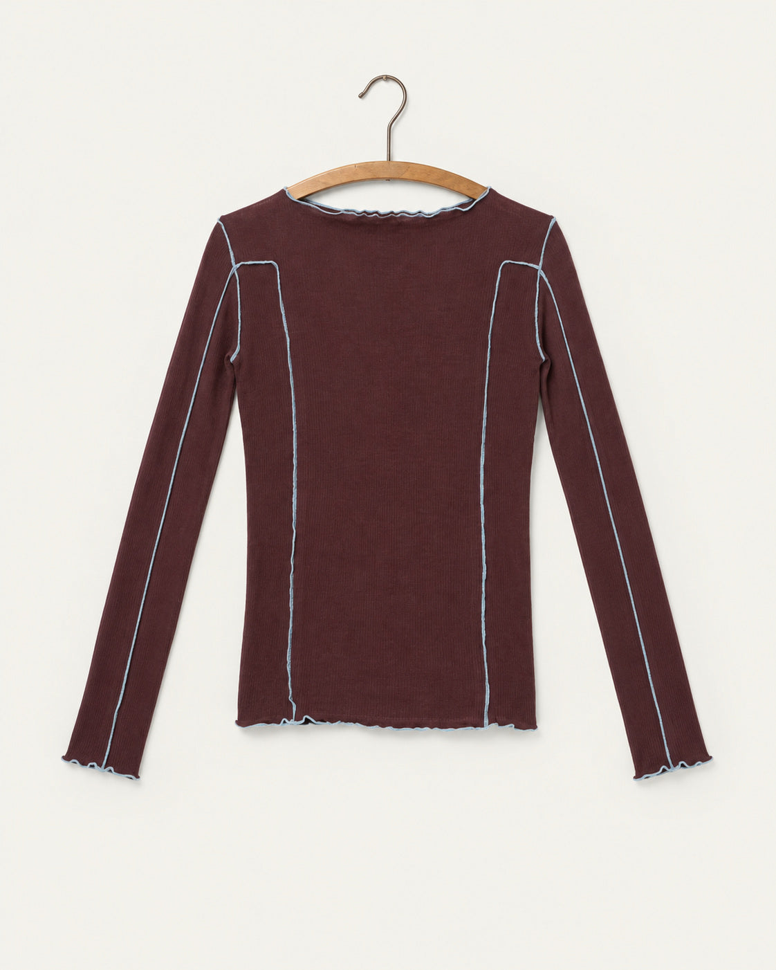 Baserange - T Shirt Omato - Rouge Nara - vue sur cintre
