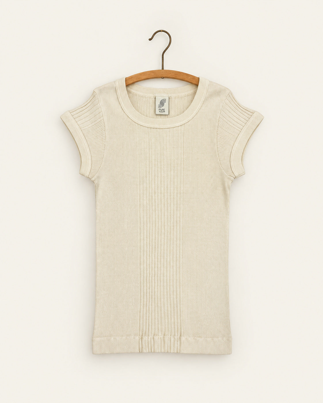 Pure Sugar - Chalain T-Shirt - Ecru - view on hanger