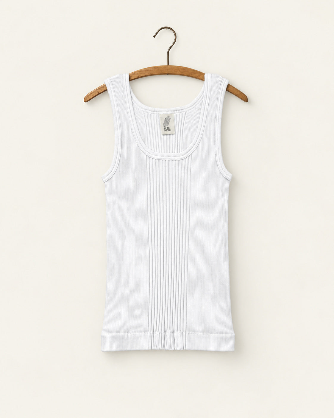 Pure Sugar - Malawi tank top - White - view on hanger