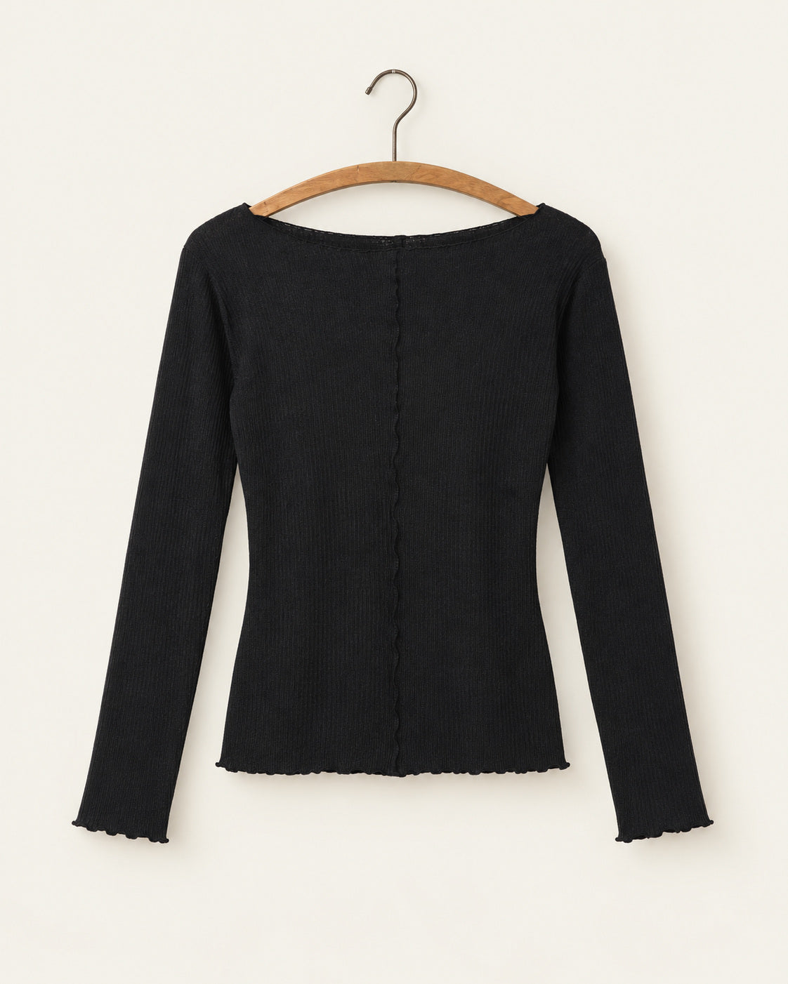 Baserange - T-Shirt Pama - Noir - vue sur cintre