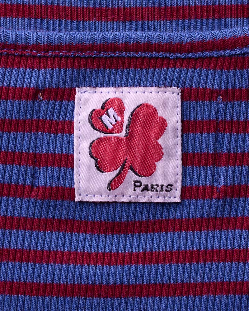 Merci - Carla T-shirt - Bordeaux & Blue