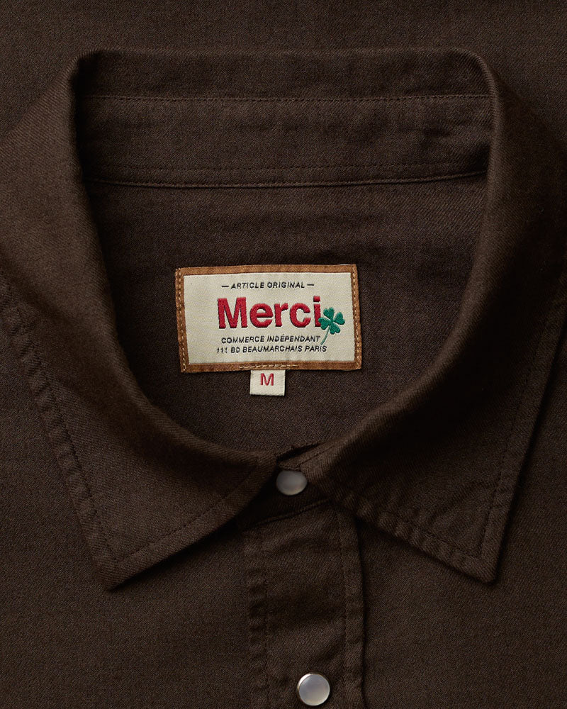Merci - Pietro Flannel Shirt - Brown