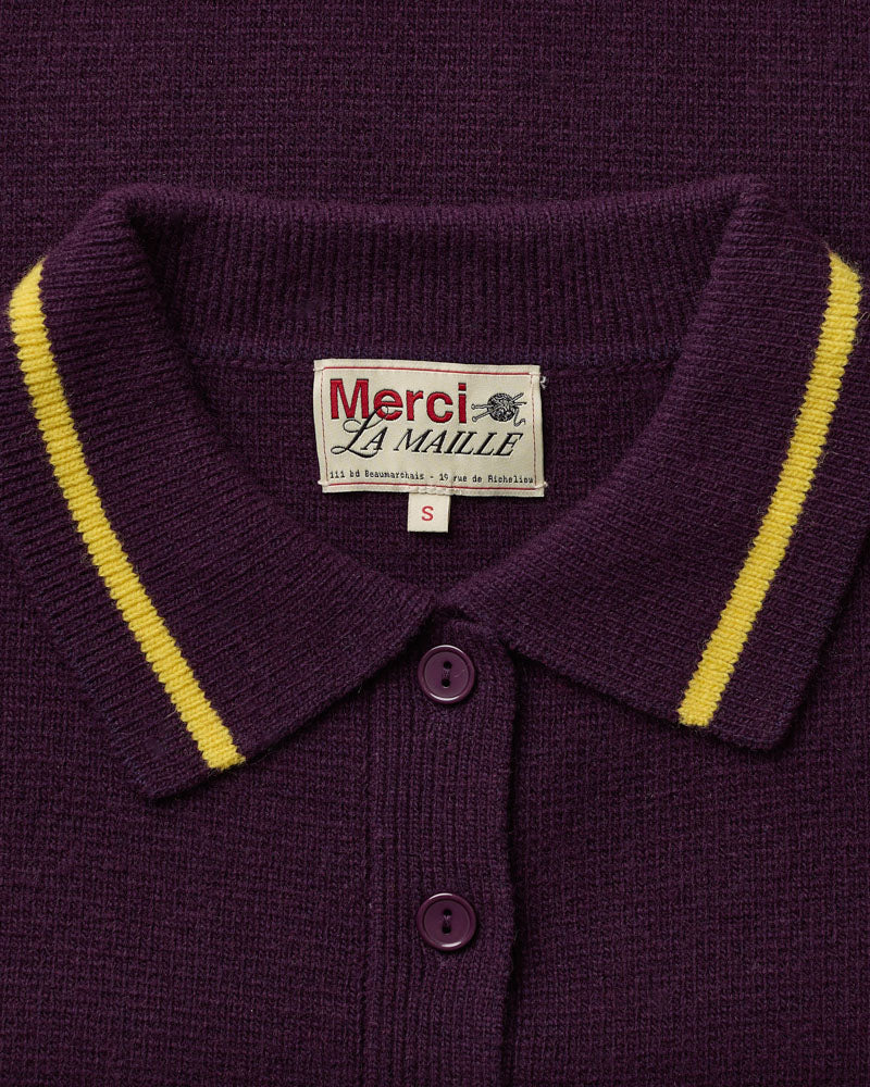 Merci - Pull Giulia - Violet Jaune & Rouge