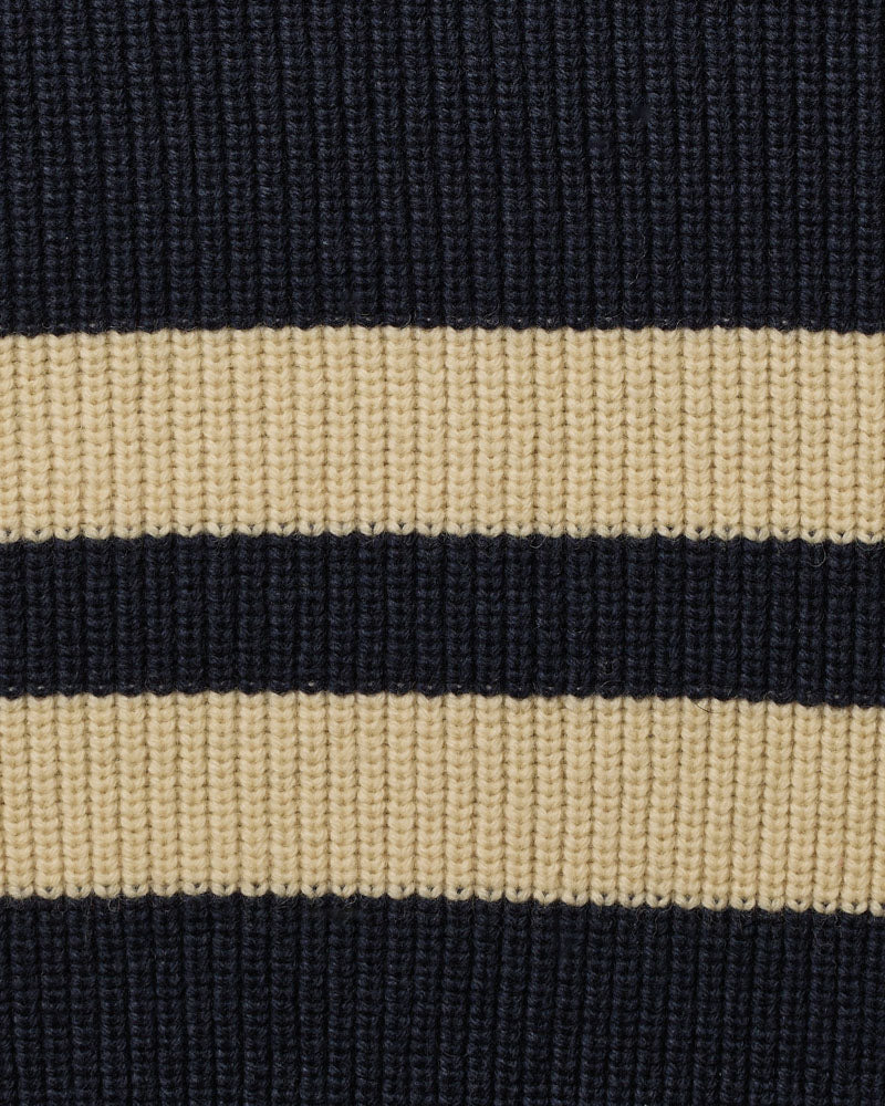 Merci - Pull Adrian - Marine Ecru & Bordeaux